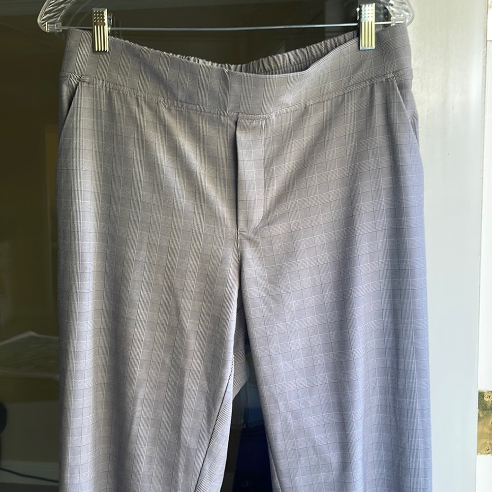 Athleta Brooklyn Ankle Plaid pants size 10 Tall - Picture 2 of 6